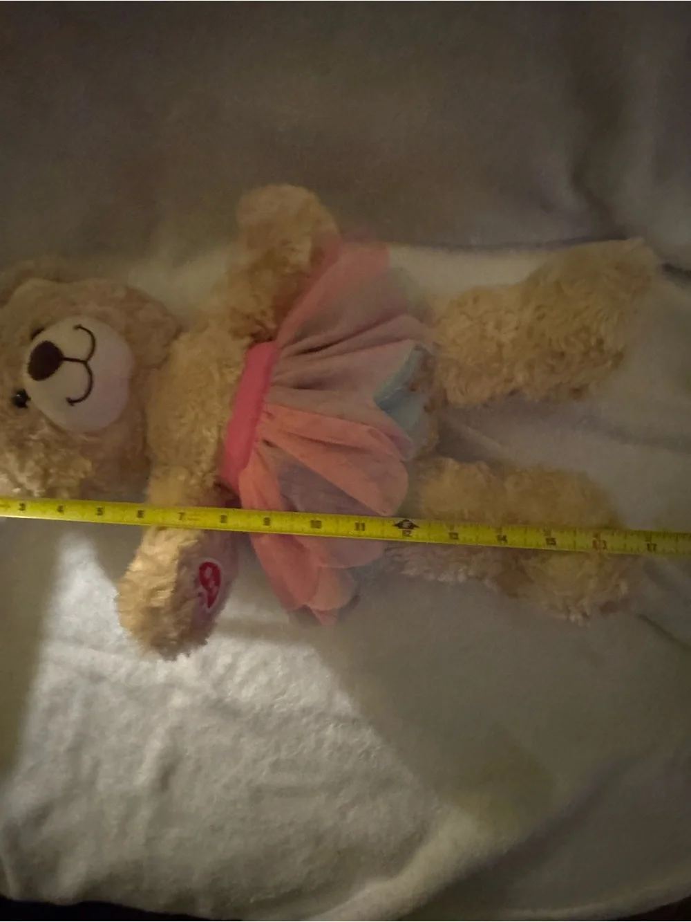 Build-A-Bear Beige Teddy with Tutu